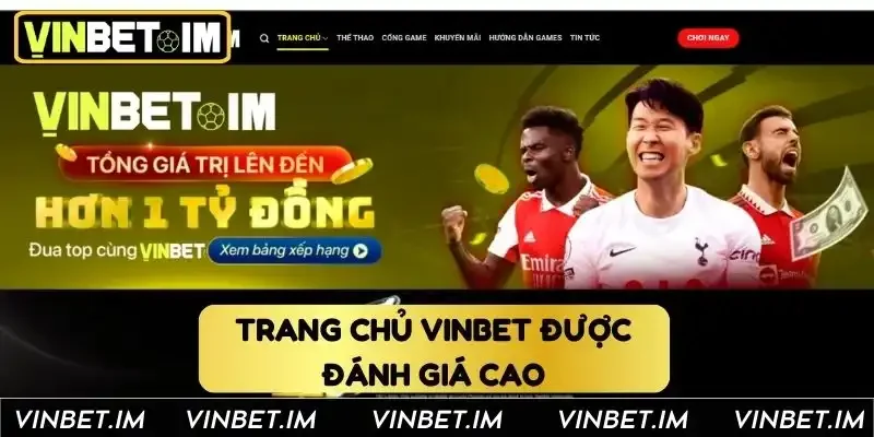 Giao diện trang chủ Vinbet được đánh giá cao hiện nay Giao diện trang chủ Vinbet được đánh giá cao hiện nay